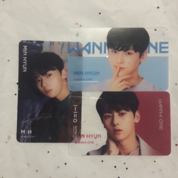 Accessories Wanna One Kpop Minhyun Transparent Photo Cards Poshmark